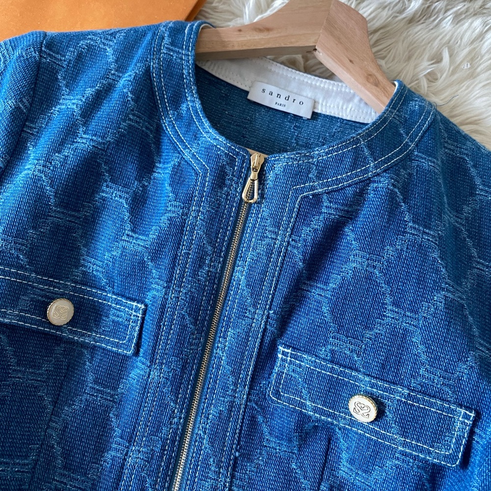 Sandro denim mini dress - Picture 9 of 11